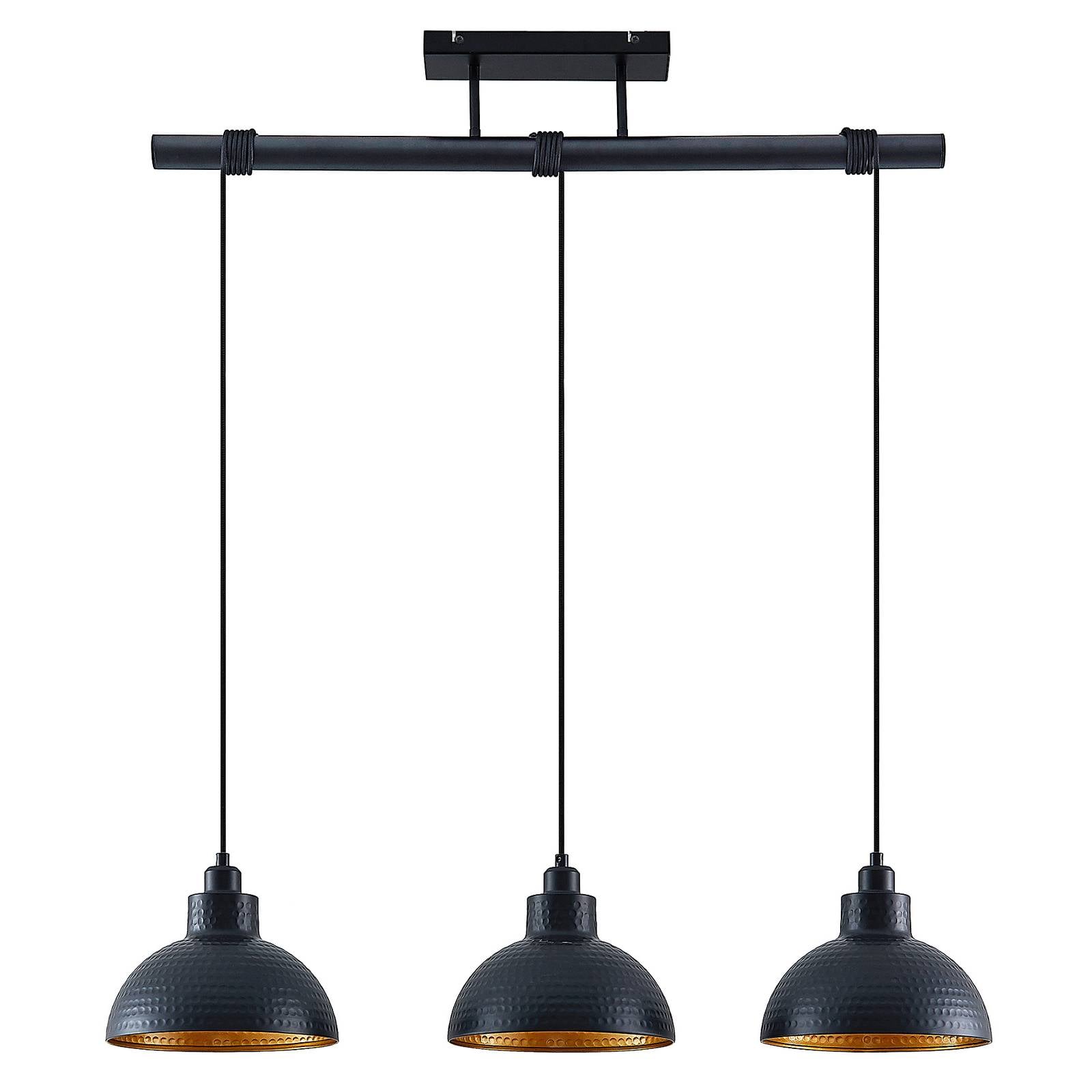 Lindby Pendant Light - Living / Dining Room - Hanging Light - dimmable - Vintage - Black