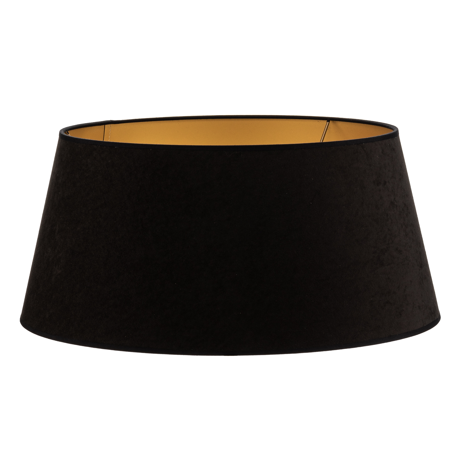 Cone lampshade height 25.5 cm, black/gold