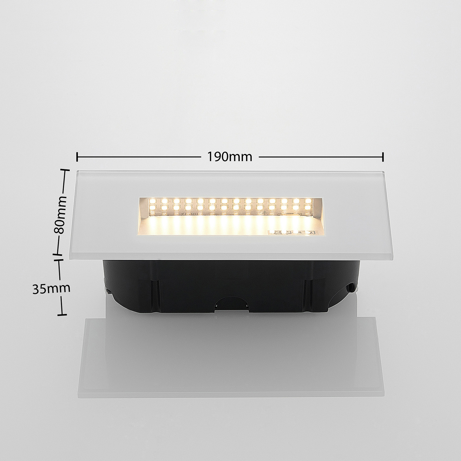 LED-Wandeinbauleuchte Jody, 19 cm
