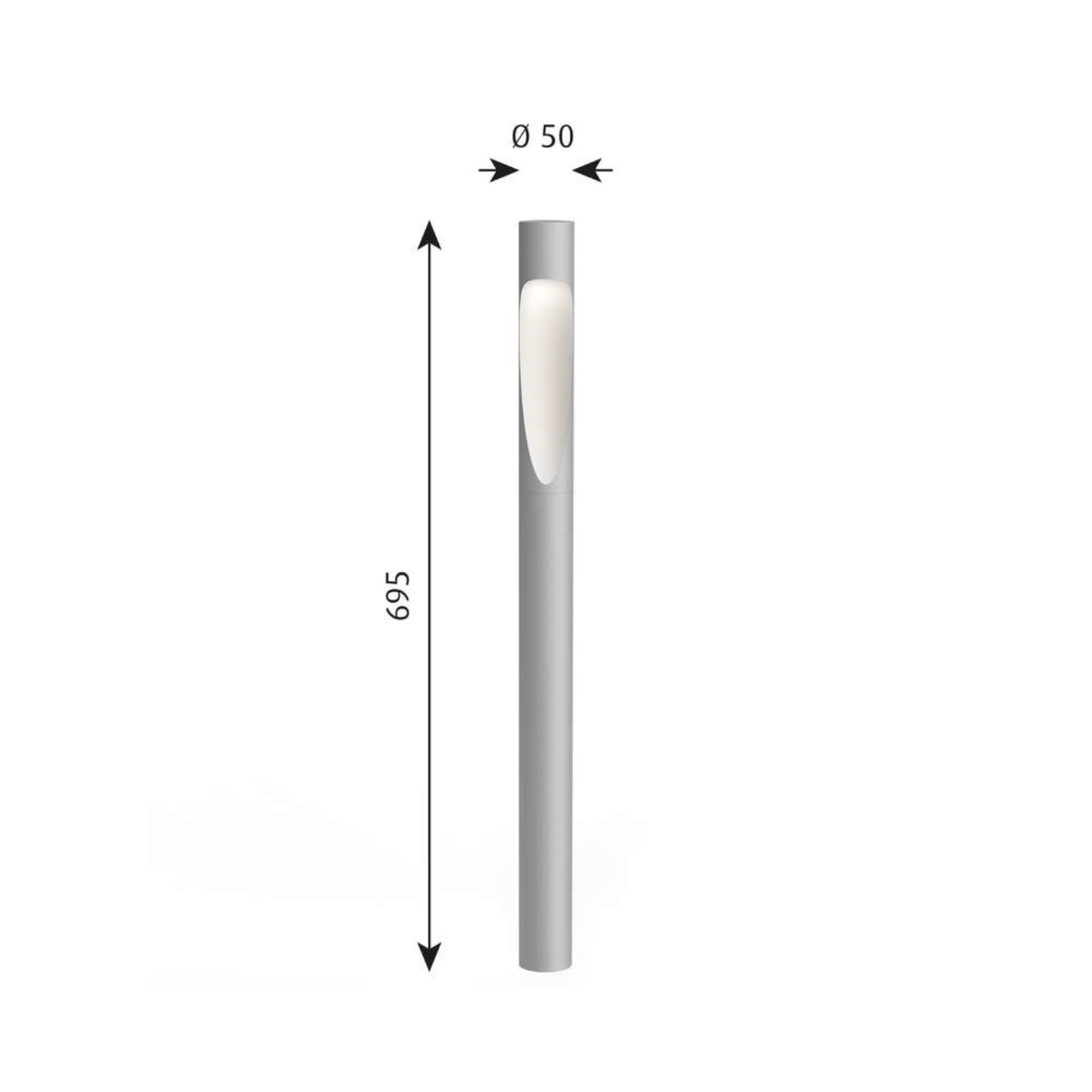 Flindt Garden Lámpara Jardín Long LED 2700K Alu con Anclaje - Louis Poulsen