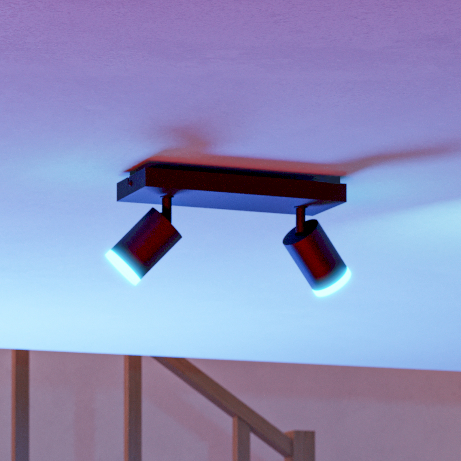 EGLO connect Smart-LED-Deckenspot Melitello-Z, 2-flammig