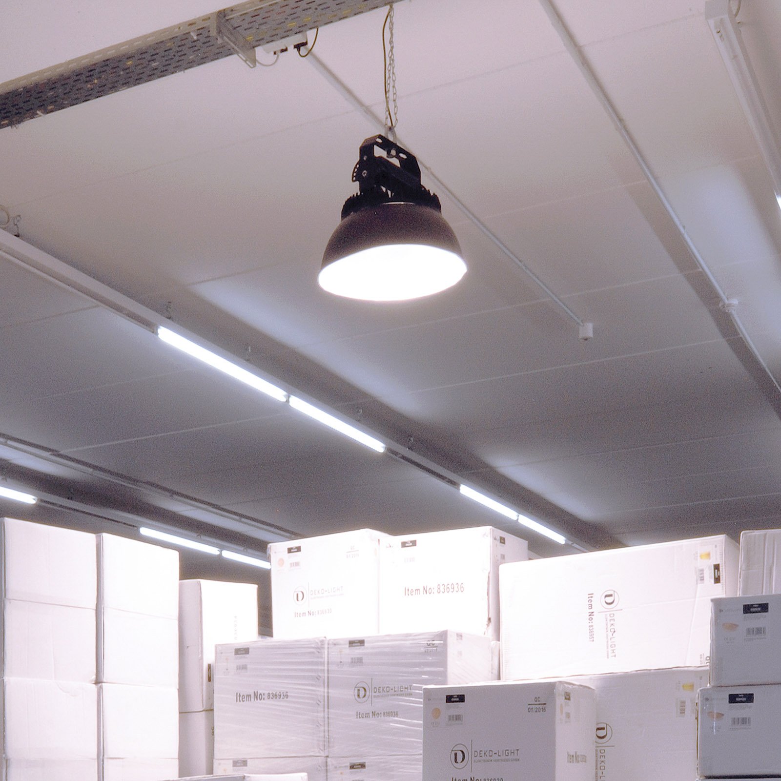 Deko-Light Ainara 90 LED bay spotlight, 5,000 K, 11,800 lm, die-cast aluminium, 90 W, energy efficiency: A+, H: 20.3 cm