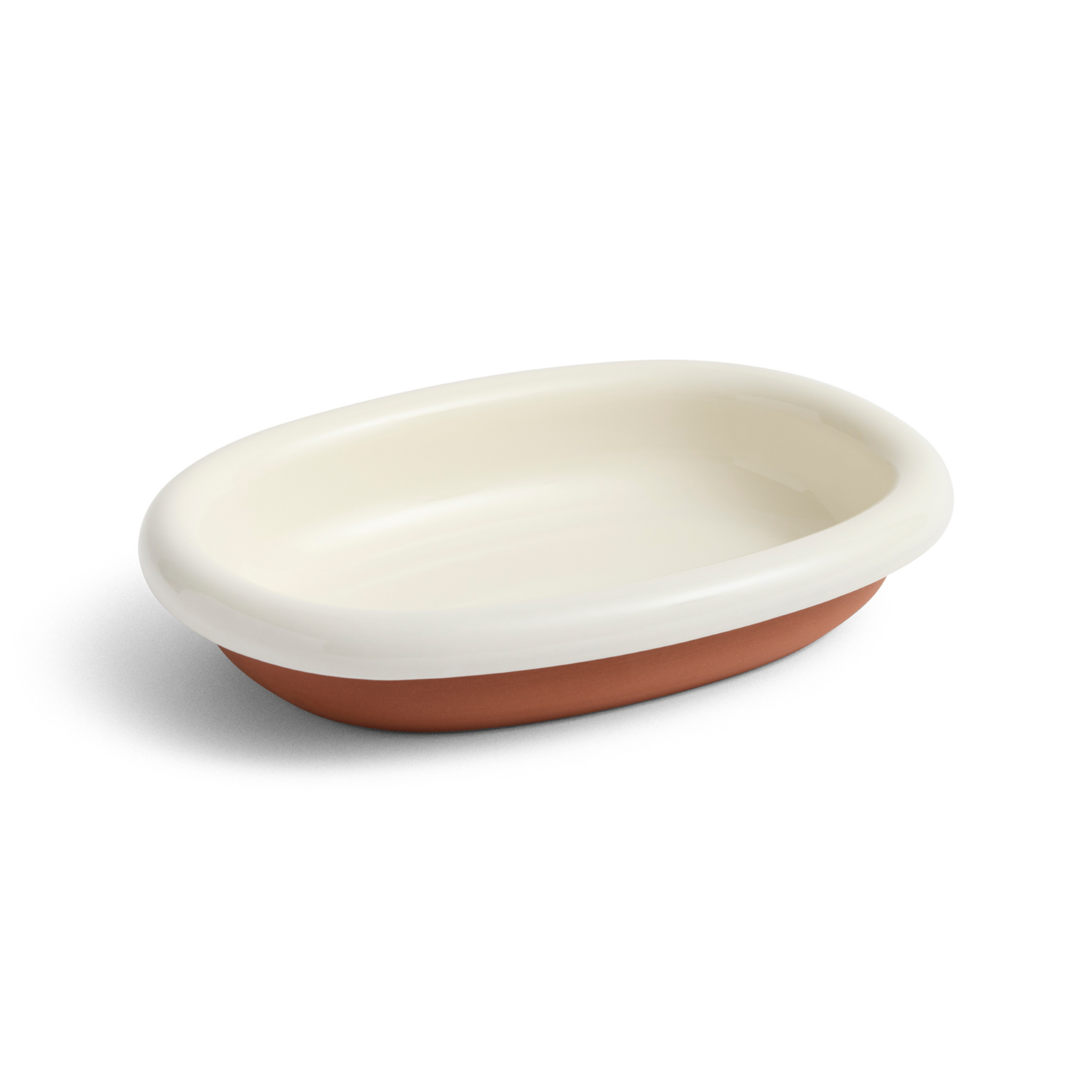 Barro bowl, white, 28 x 20 cm, terracotta - HAY