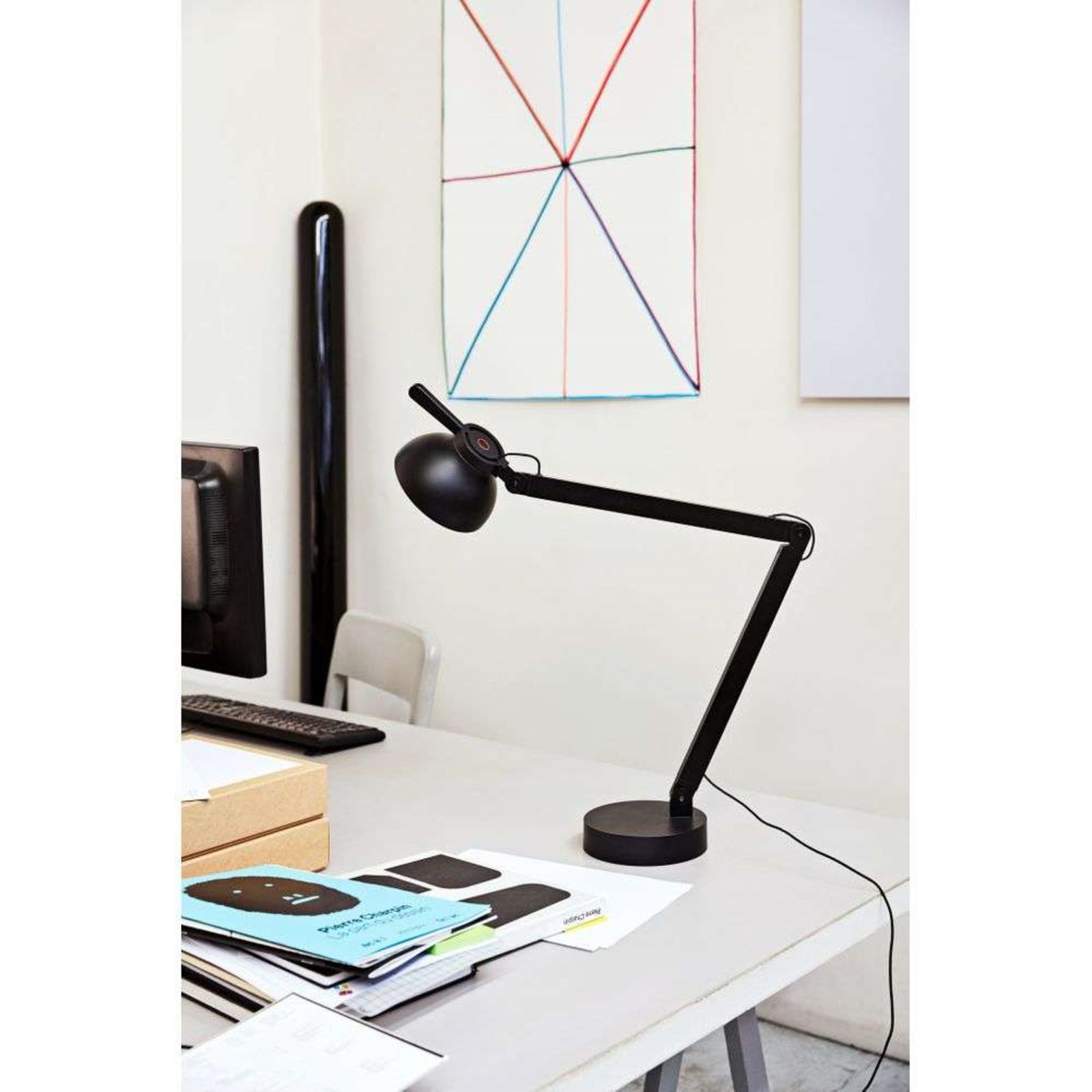 PC Task Double Arm Lampă de Masă Soft Black - HAY