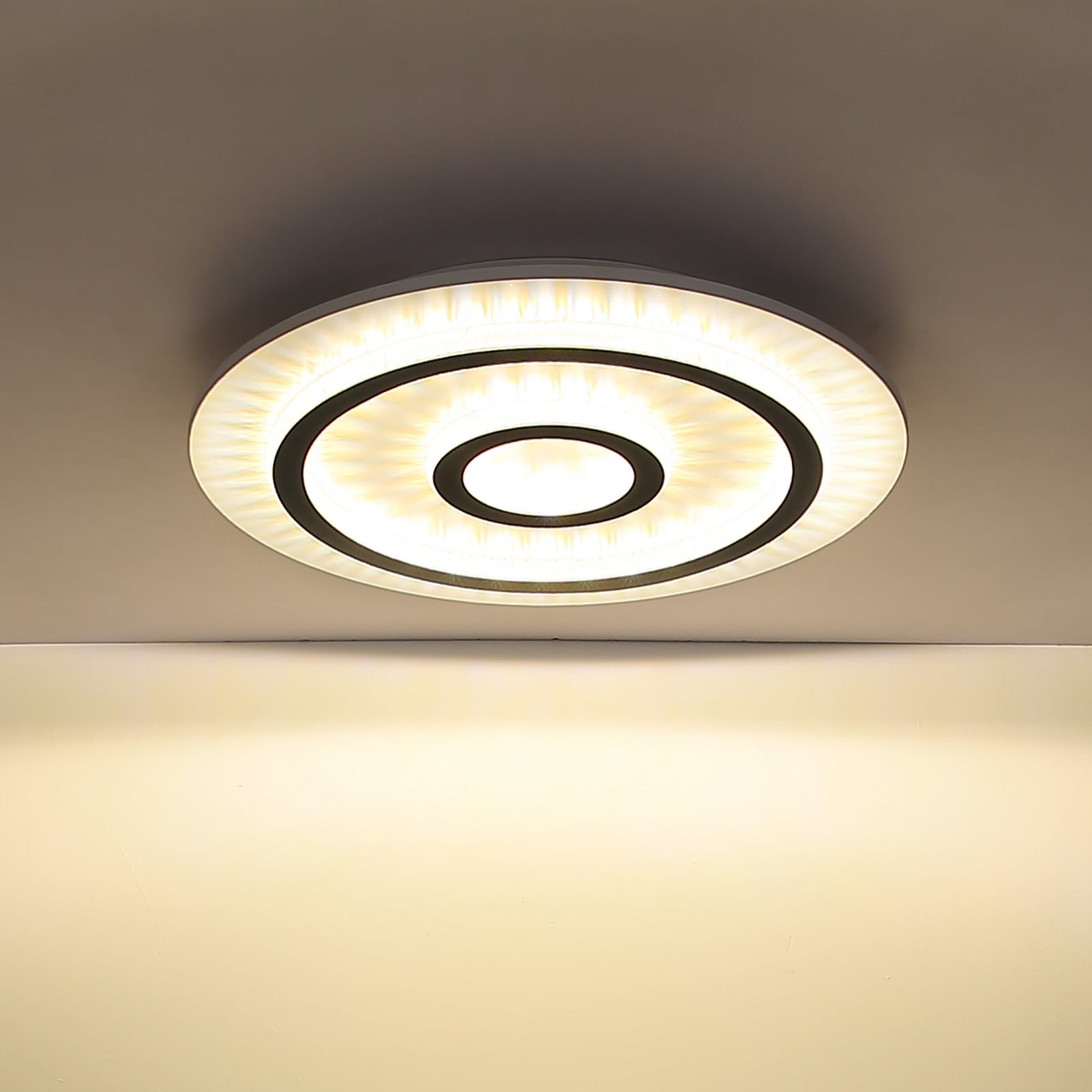 LED plafondlamp Jayden, wit/antraciet, CCT, dimbaar