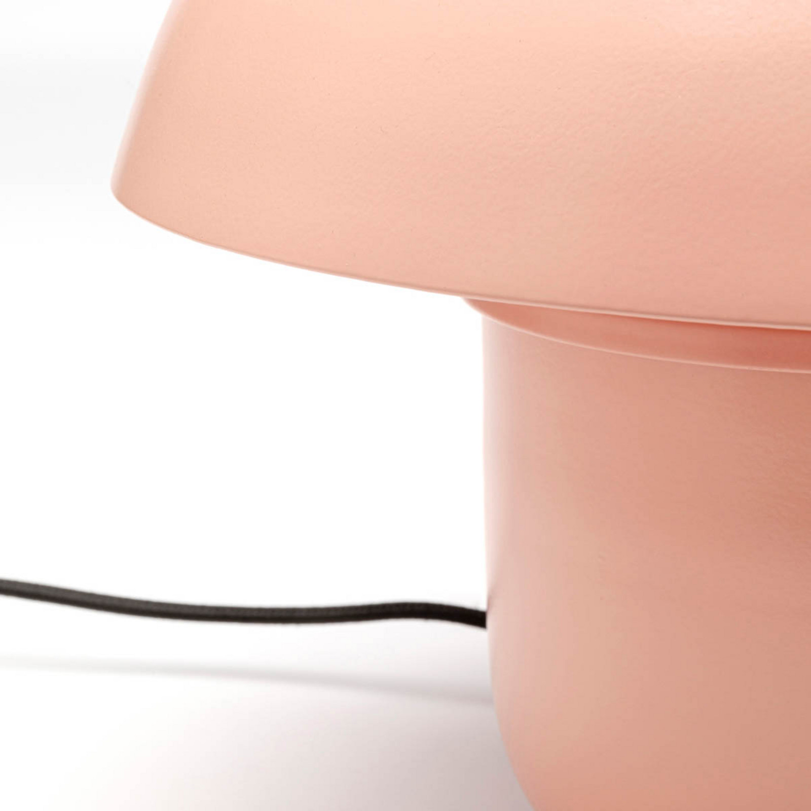 KARE Candeeiro de mesa Mushroom, cor de laranja, aço, altura 27 cm - candeeiros Sala de estar / jantar - Abajur de mesa - Candeeiro mesa - Vintage - Metal