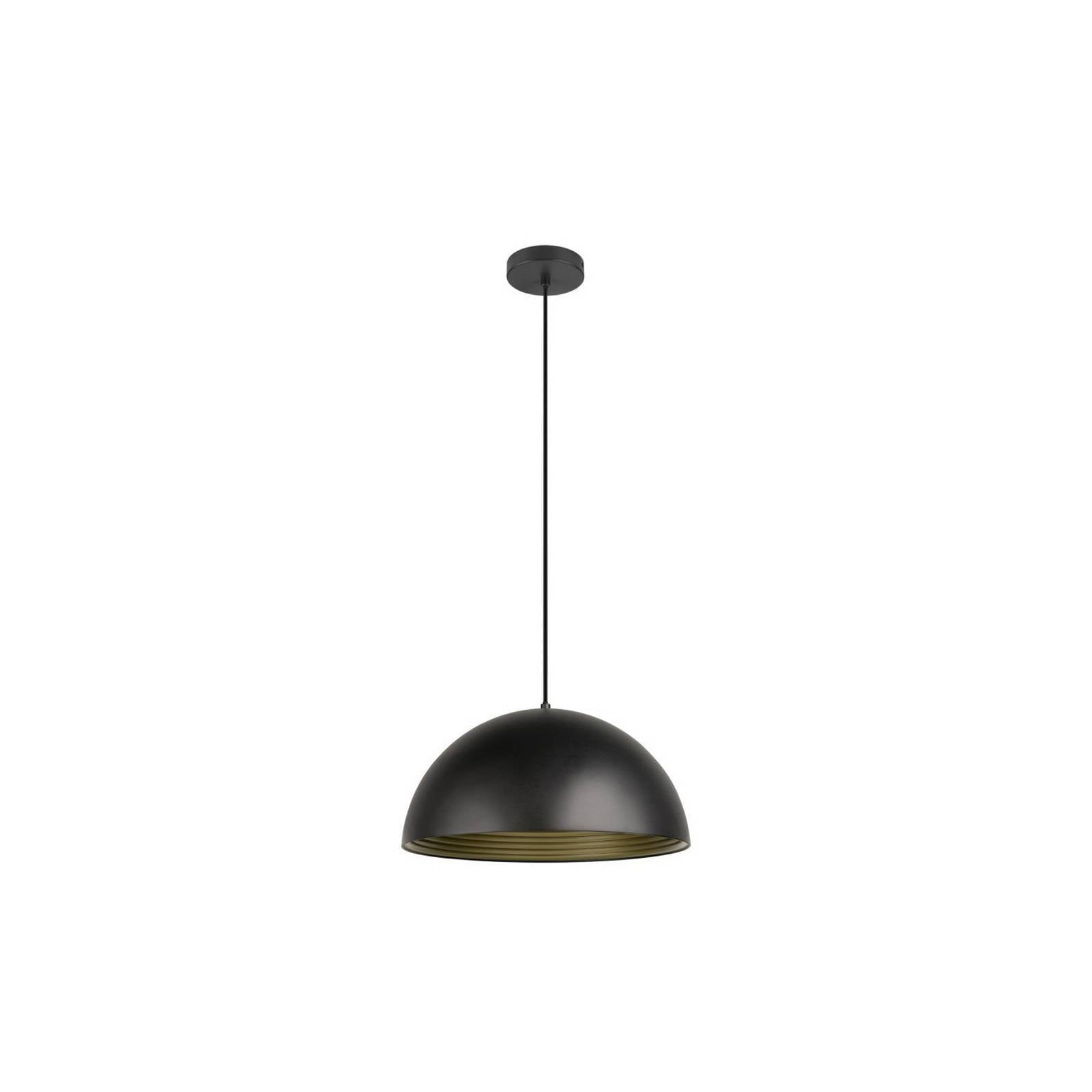 SLV Hängelampe Forchini M, 40 cm, schwarz/goldfarben, Metall