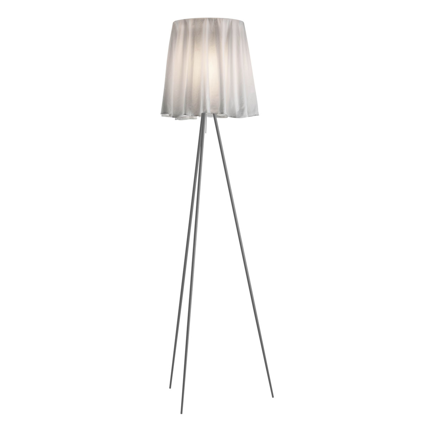 FLOS Rosy Angelis - stojací lampa, stříbrný rám