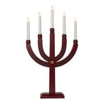 Candelabra Elias Tradition 5-bulb red