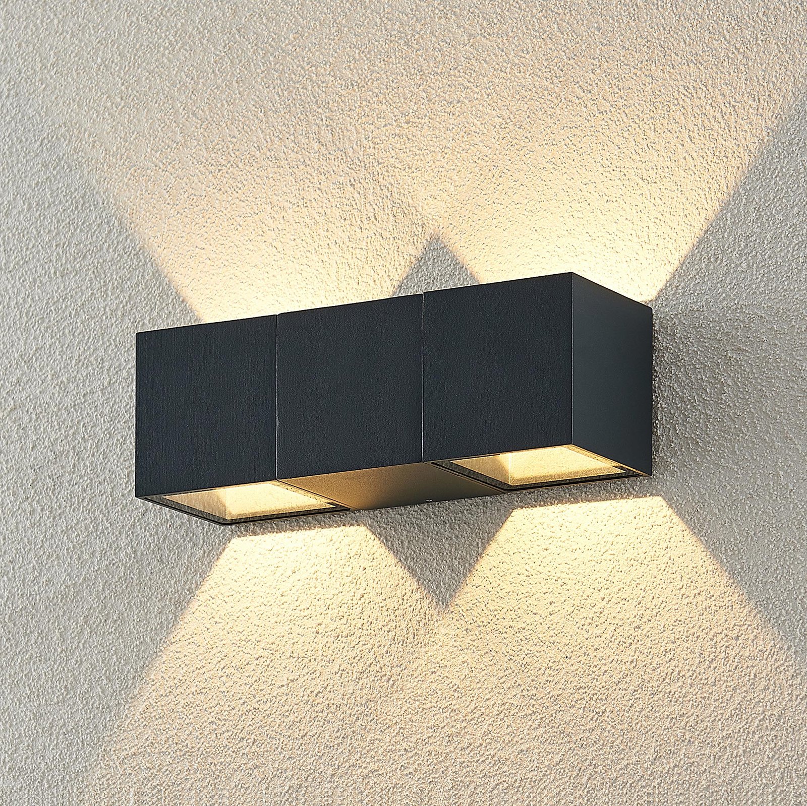 ELC Vanda LED outdoor wall light, anthracite