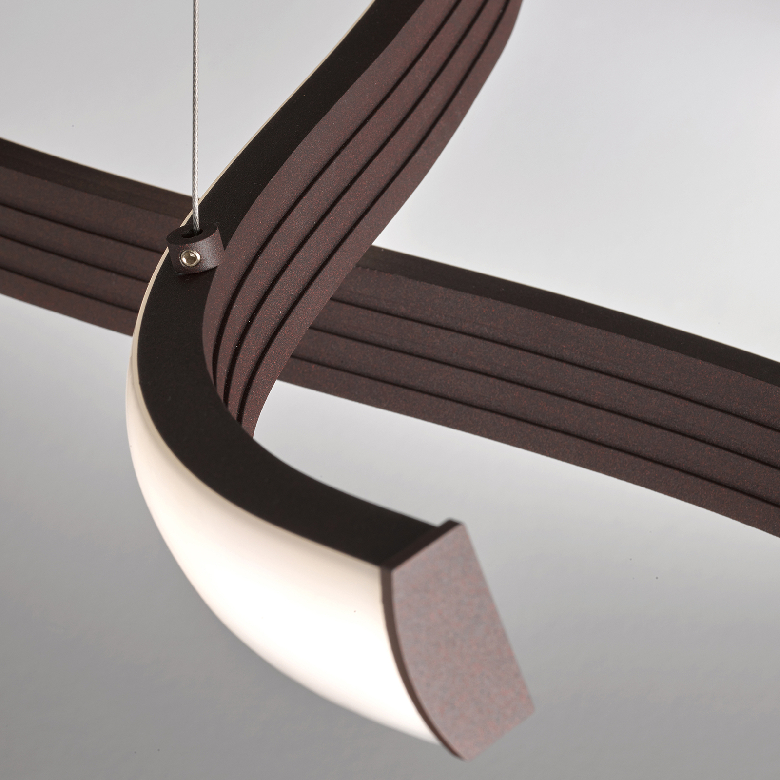 Fischer&honsel Gmbh Hedi LED-hængelampe i buet form - indendørsbelysning Stue - spisebordslampe