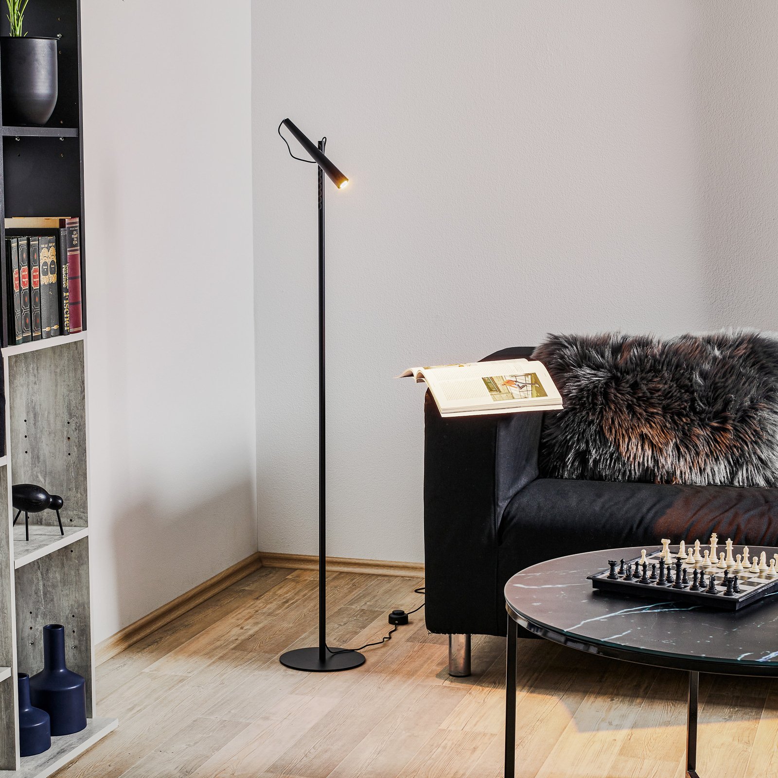 Magneto LED-Stehleuchte, schwarz - Foscarini