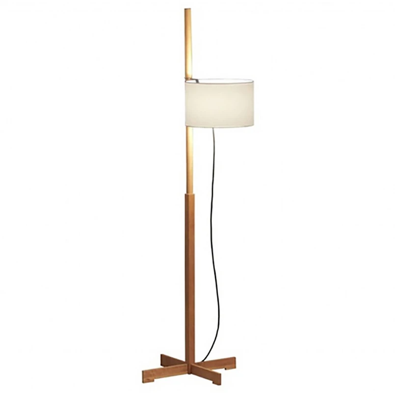 Santa & Cole - TMM Floor Lamp Oak/White w. diffuser