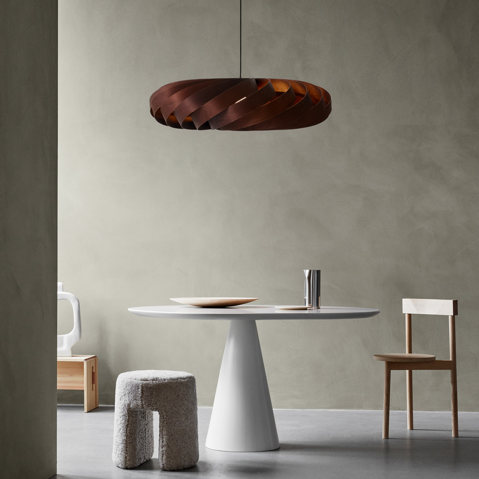 TR5 Závěsná Lampa Ø100 Birch Brown - Tom Rossau TR5 Závěsná Lampa Ø100 Birch Brown - Tom Rossau