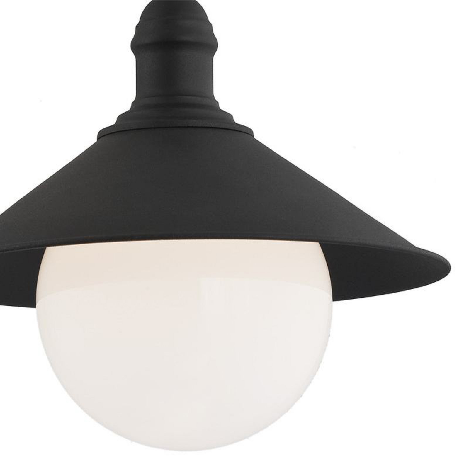Außenhängeleuchte Enduro, schwarz, Stahl, Glas, IP44, E27