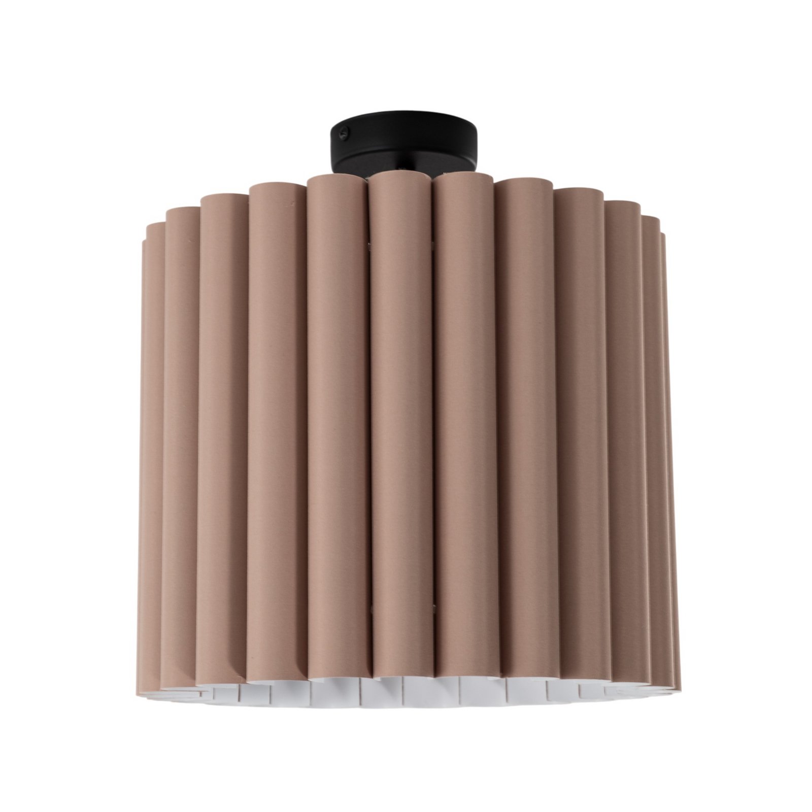 Lampa sufitowa Aria, capucino, mikrofibra, E27