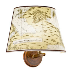 Applique Laguna, design marittimo con legno