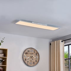 Pannello LED Lindby Lamin, bianco, 120 cm, CCT, dimmerabile, telecomando