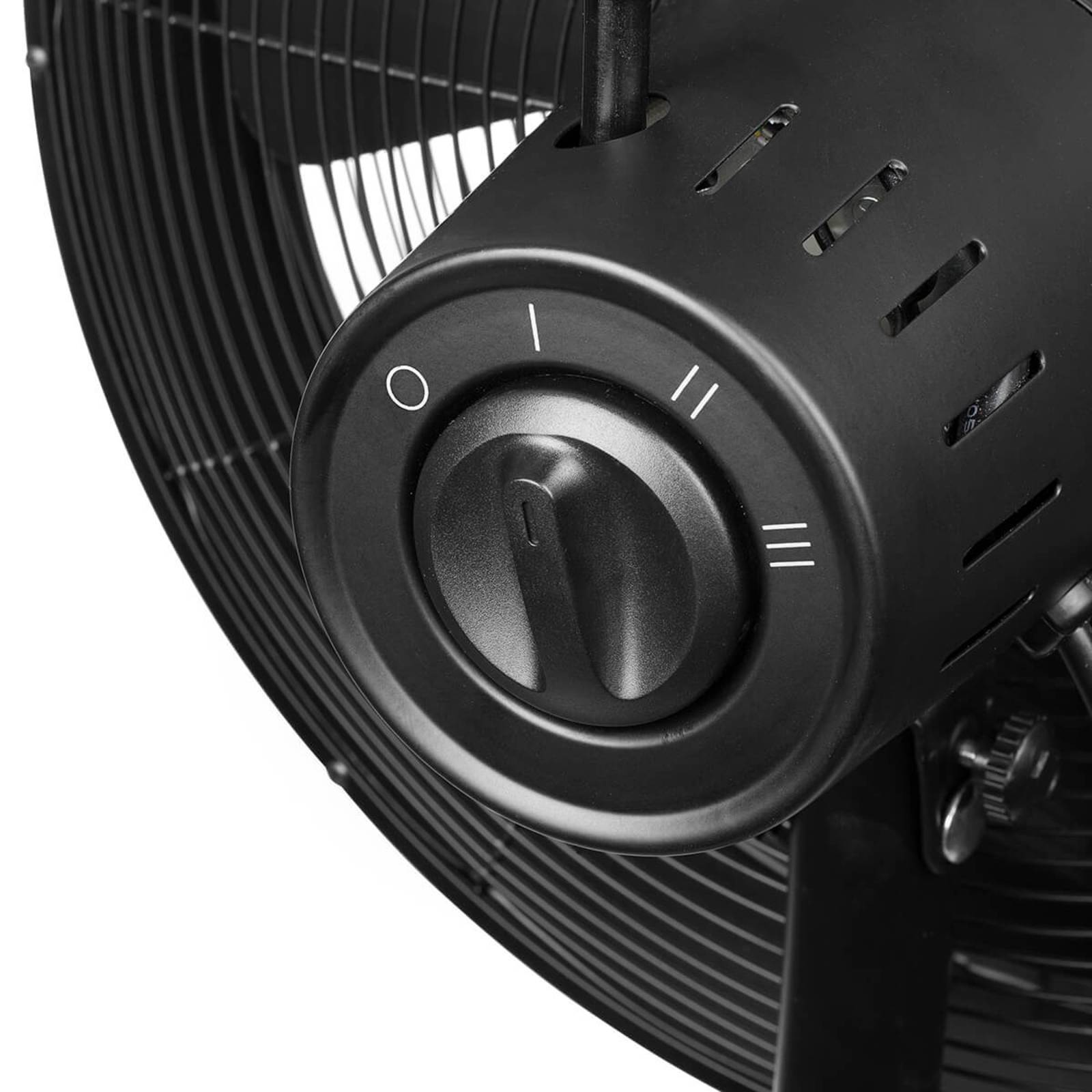 E-shop Čierny lakovaný stolný ventilátor VE5928