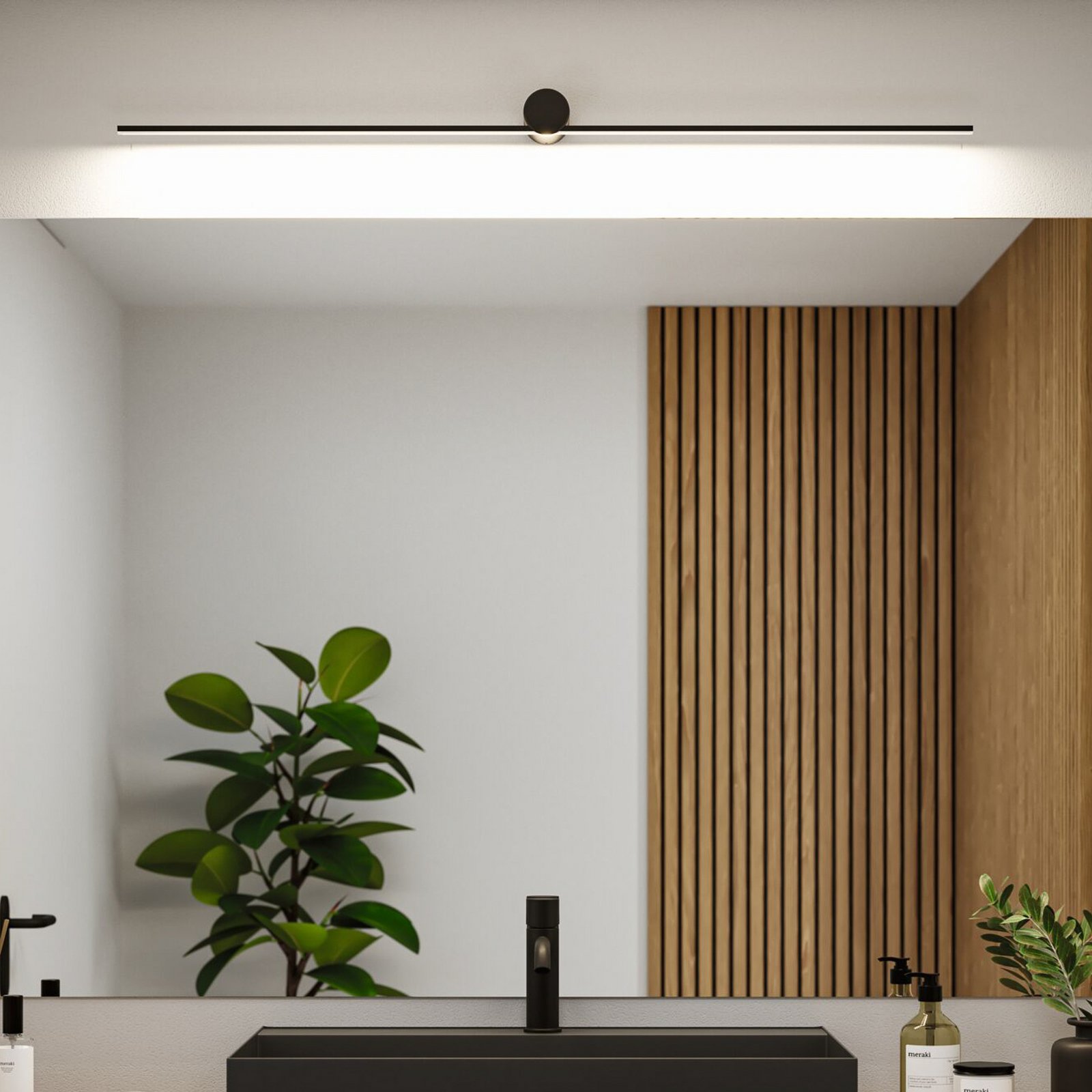 Sava Sienas Lampa IP44 850lm 13,5W Matt Black - Paulmann