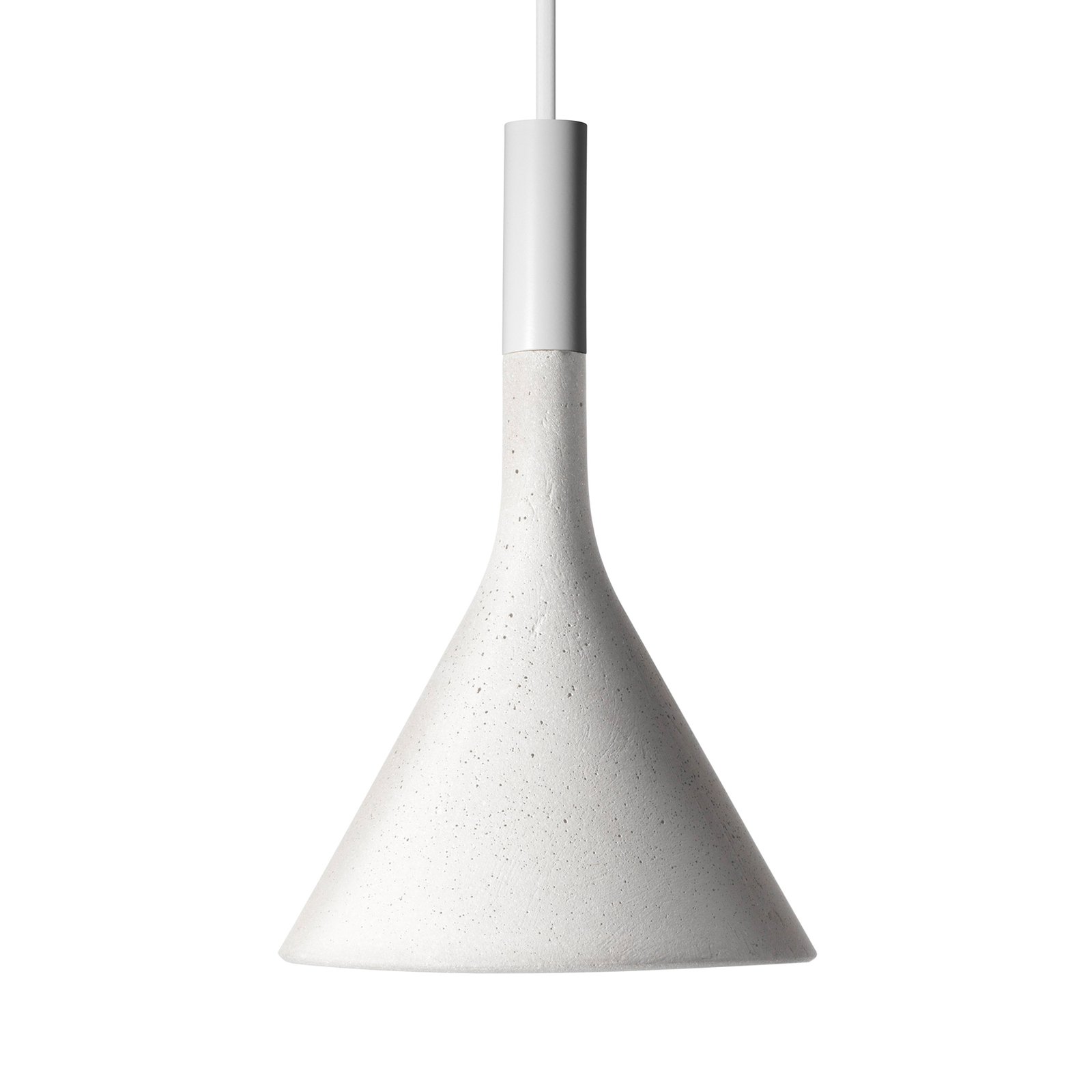 Foscarini Aplomb Mini hanglamp van beton, wit