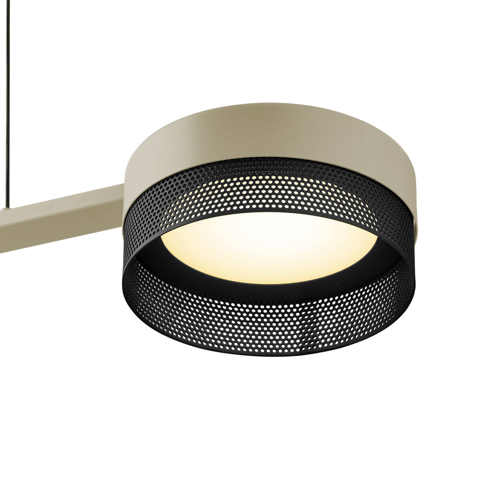 Image of HELL Suspension LED Mesh à 3 lampes, dim, sable/noire 4045542234854