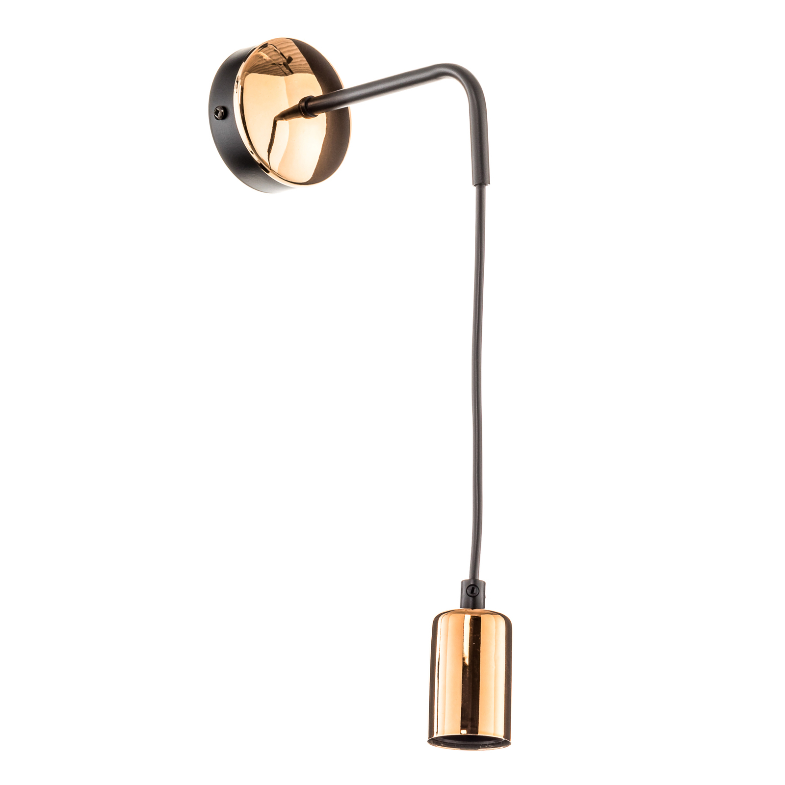 Spark K1 wall light in black and copper