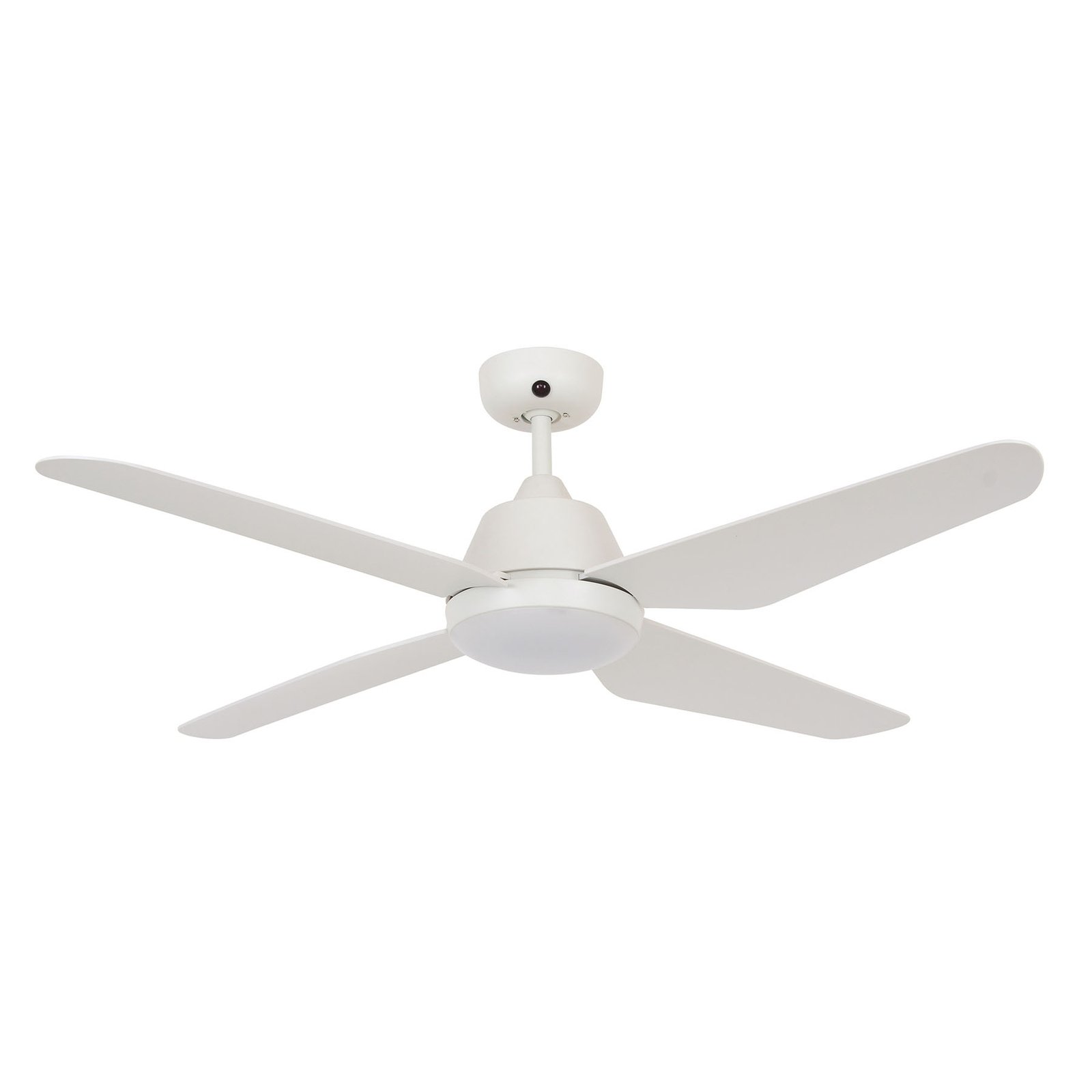 Aria ceiling fan with LED light, white