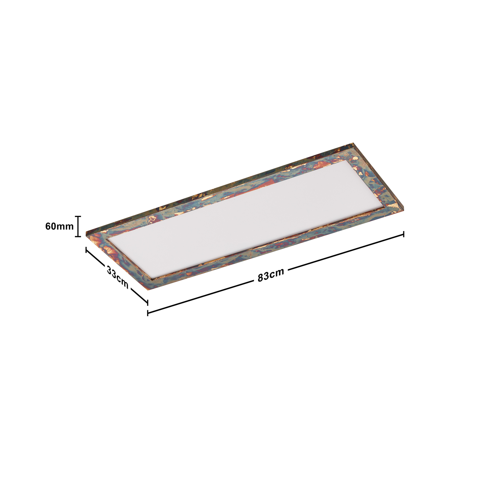 Quitani Aurinor LED-panel, guldfärgad, 86 cm