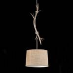 Sabina hanglamp met textielen kap, 1-lamp, 35cm