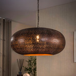 Pendelleuchte Cielo, Ø 90 cm, kupfer, Metall, E27, 1-flammig