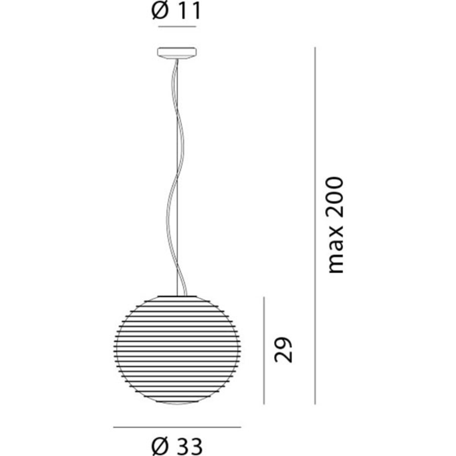 Rotaliana Flow Pendellampa i glas