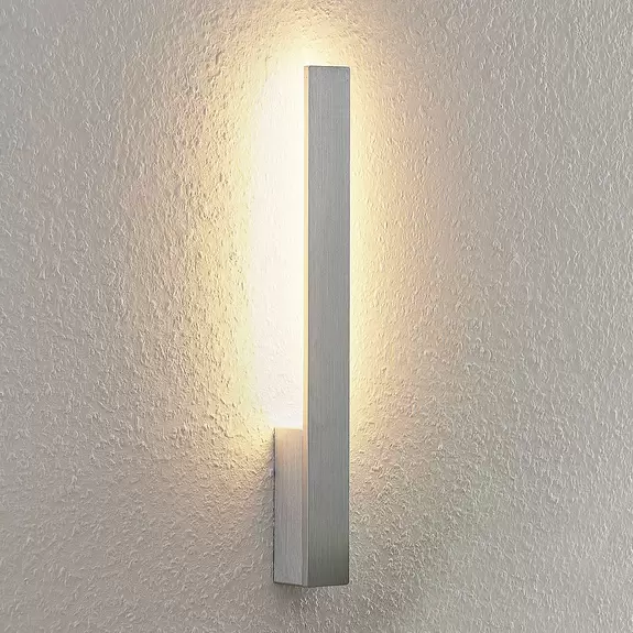 Lampenwelt Arcchio Ivano LED-Wandleuchte, 42,5 cm, alu gebürstet