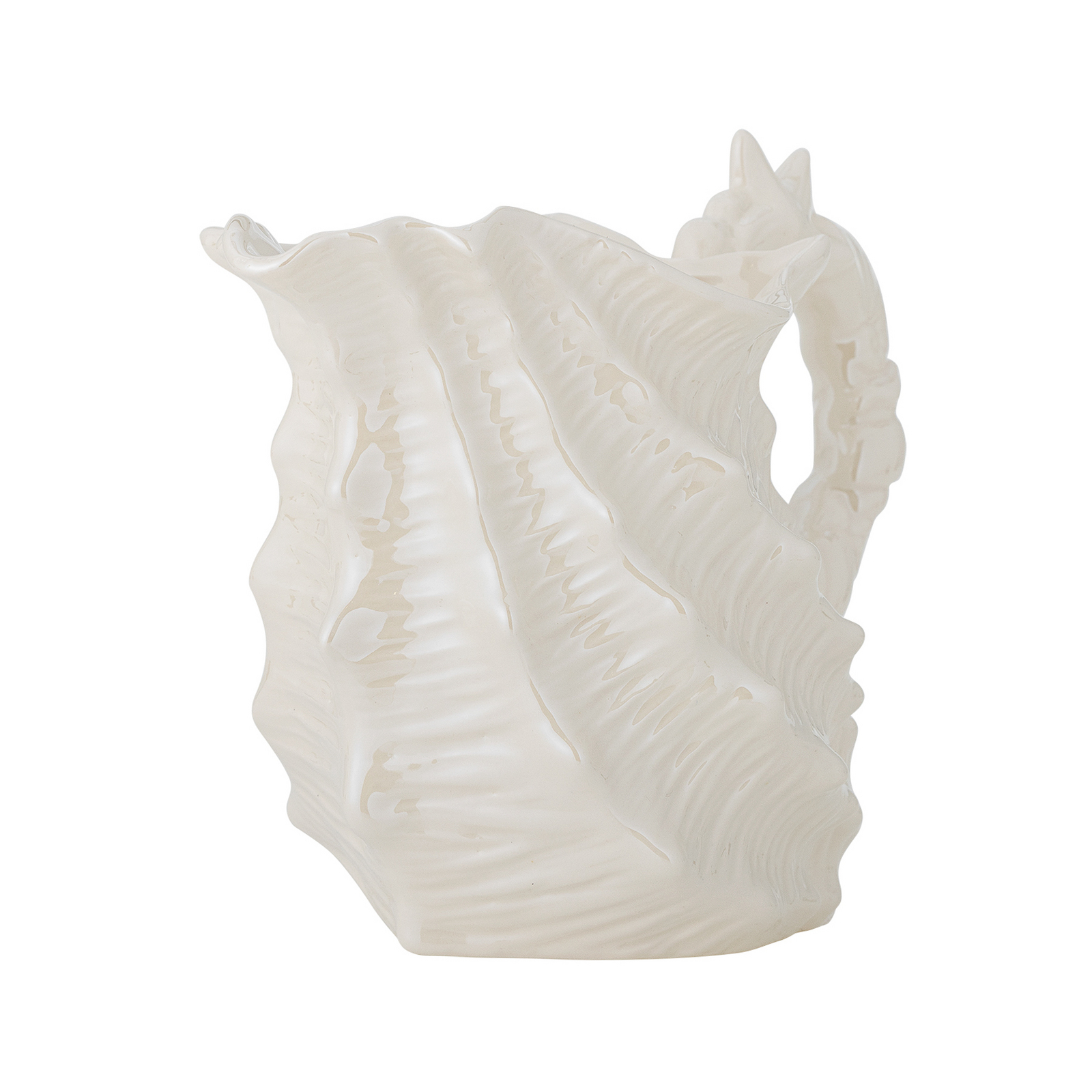 Shellie Krug, biela, výška 18 cm, keramika – Bloomingville Shellie Krug, biela, výška 18 cm, keramika – Bloomingville