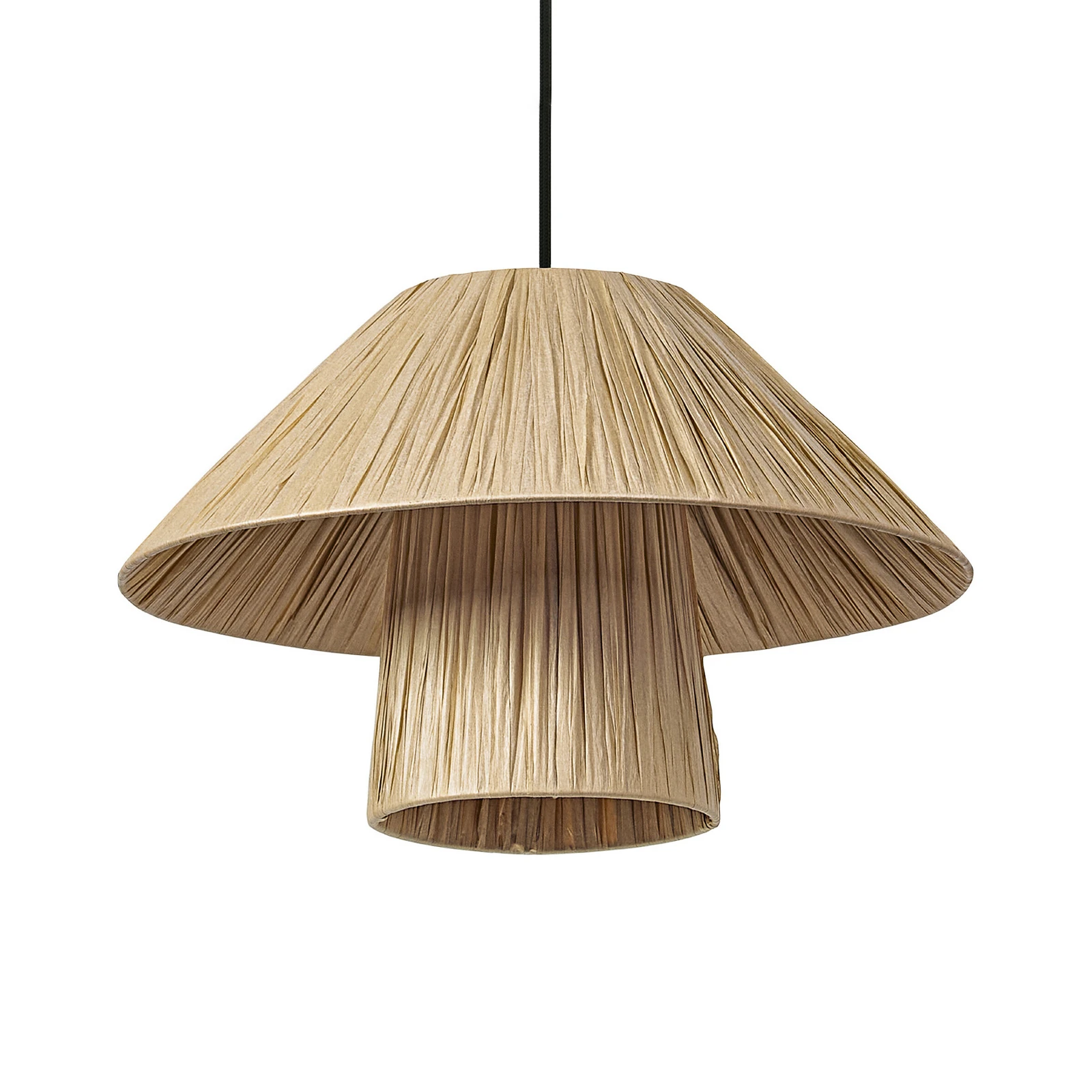 Suspension OSRAM Decor Bamboo Paper Hat Ø 40 cm, bambou, E27