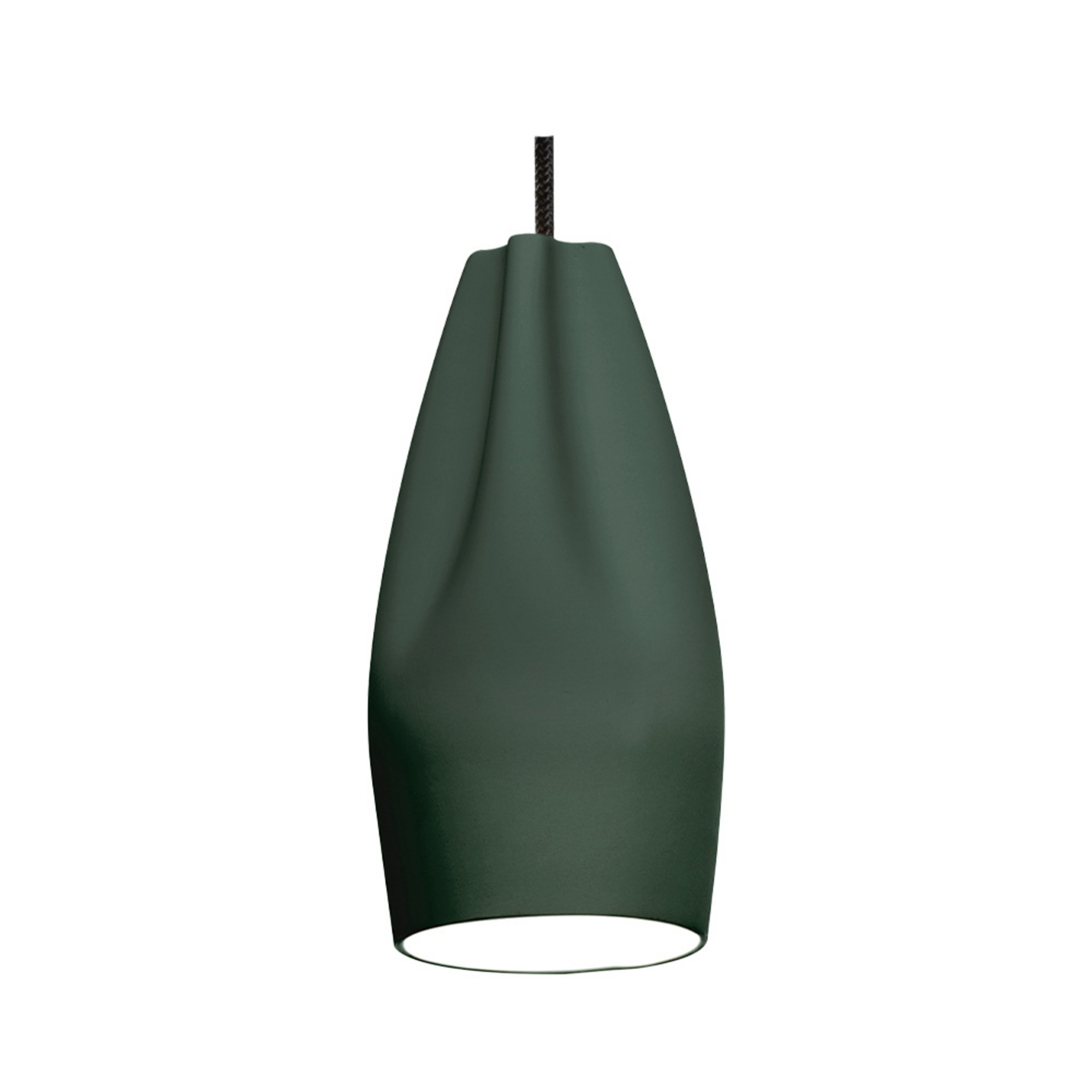 Pleat Box 13 Hanglamp E27 Donker Groen/Wit - Marset