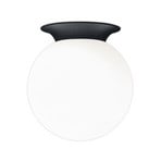 Blob ceiling light, opal glass globe lampshade
