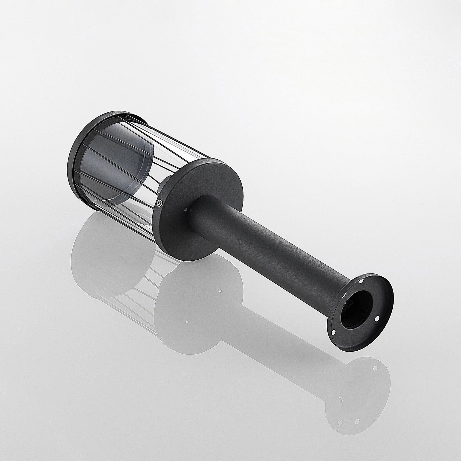 Yonan Outdoor Bollard  H60 Dark Grey/Clear - Lindby