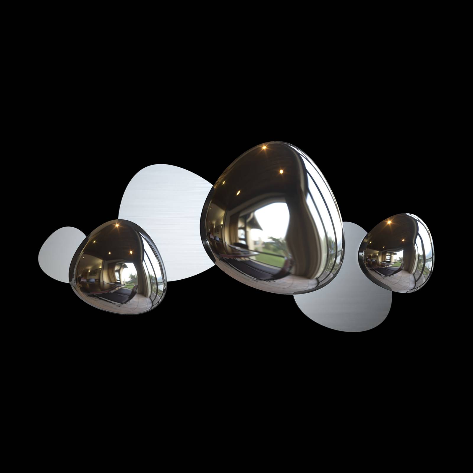 Image of Maytoni Jack-stone applique LED, 79 cm, nichel