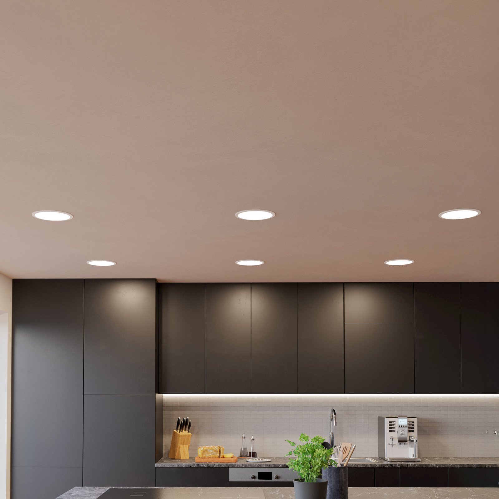 EGLO connect Fueva-Z padziļinājumā iebūvējamā lampa 21,6 cm, balta