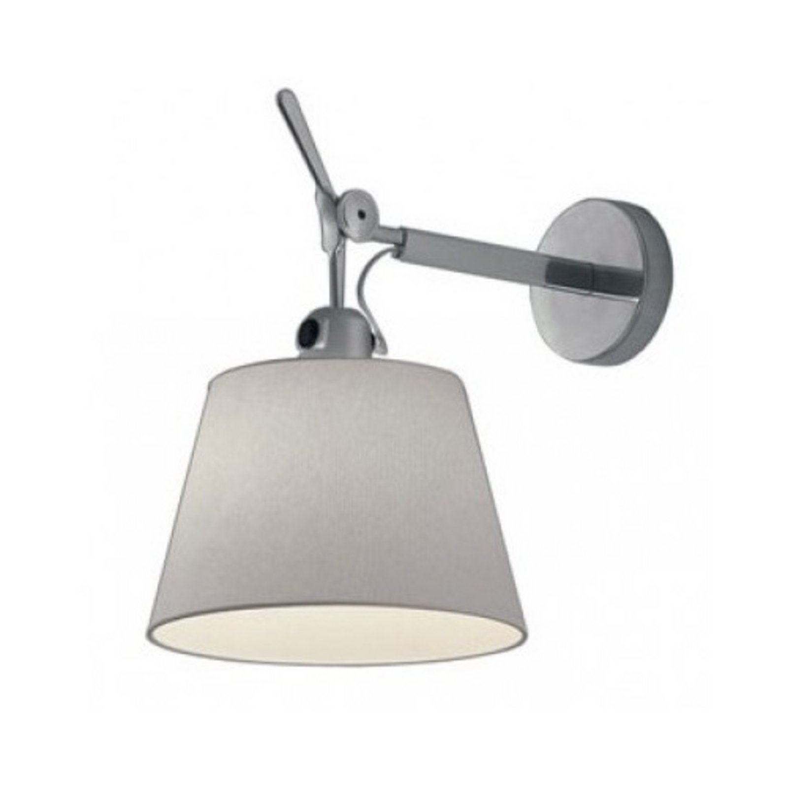 Tolomeo Parete Diffusore Nástěnné Svítidlo ø24 Grey Satin - Artemide