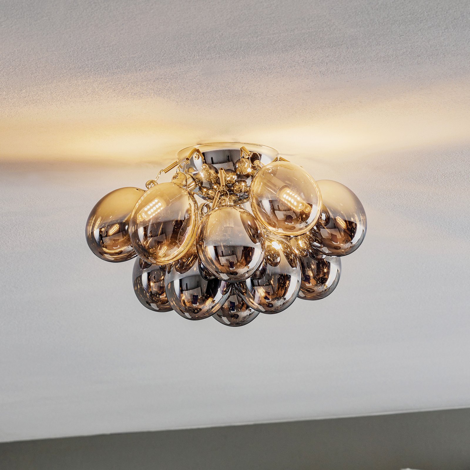 By Rydéns Gross ceiling light, grey, 30 cm