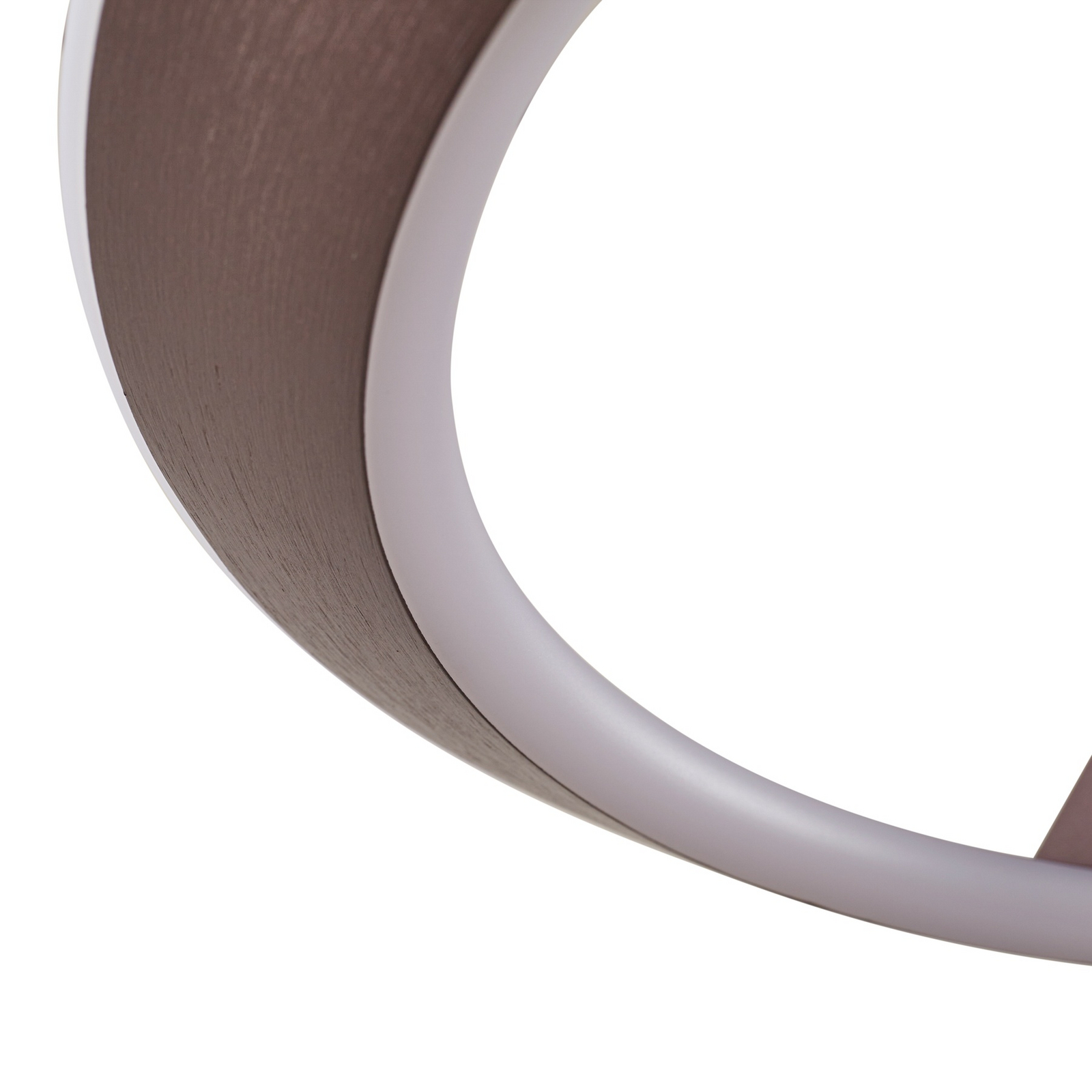 Lucande LED-Hängeleuchte Eldra, kaffeebraun, Ø 55 cm, CCT