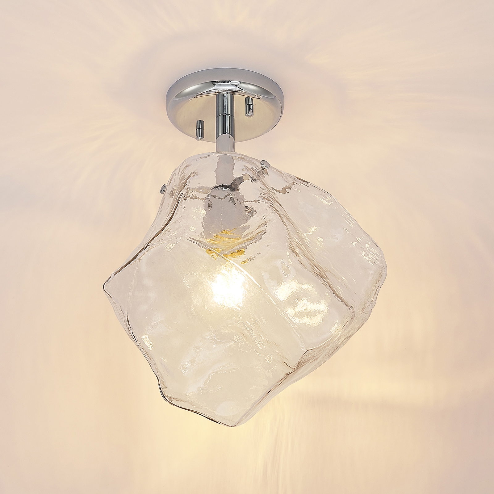 Lucande Valina lámpara de techo de vidrio