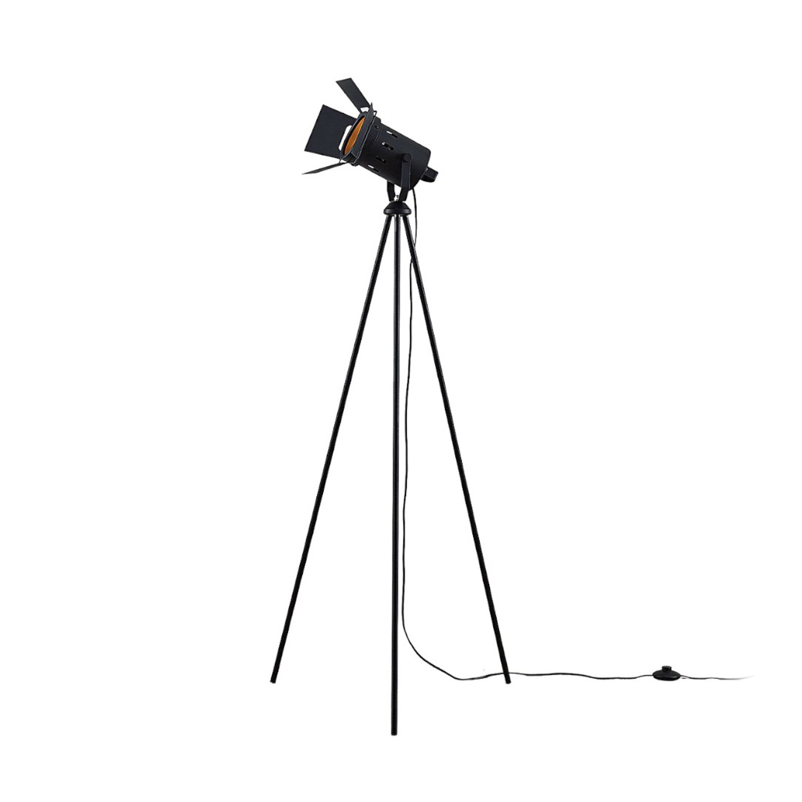 Devon Vloerlamp Black - Lindby