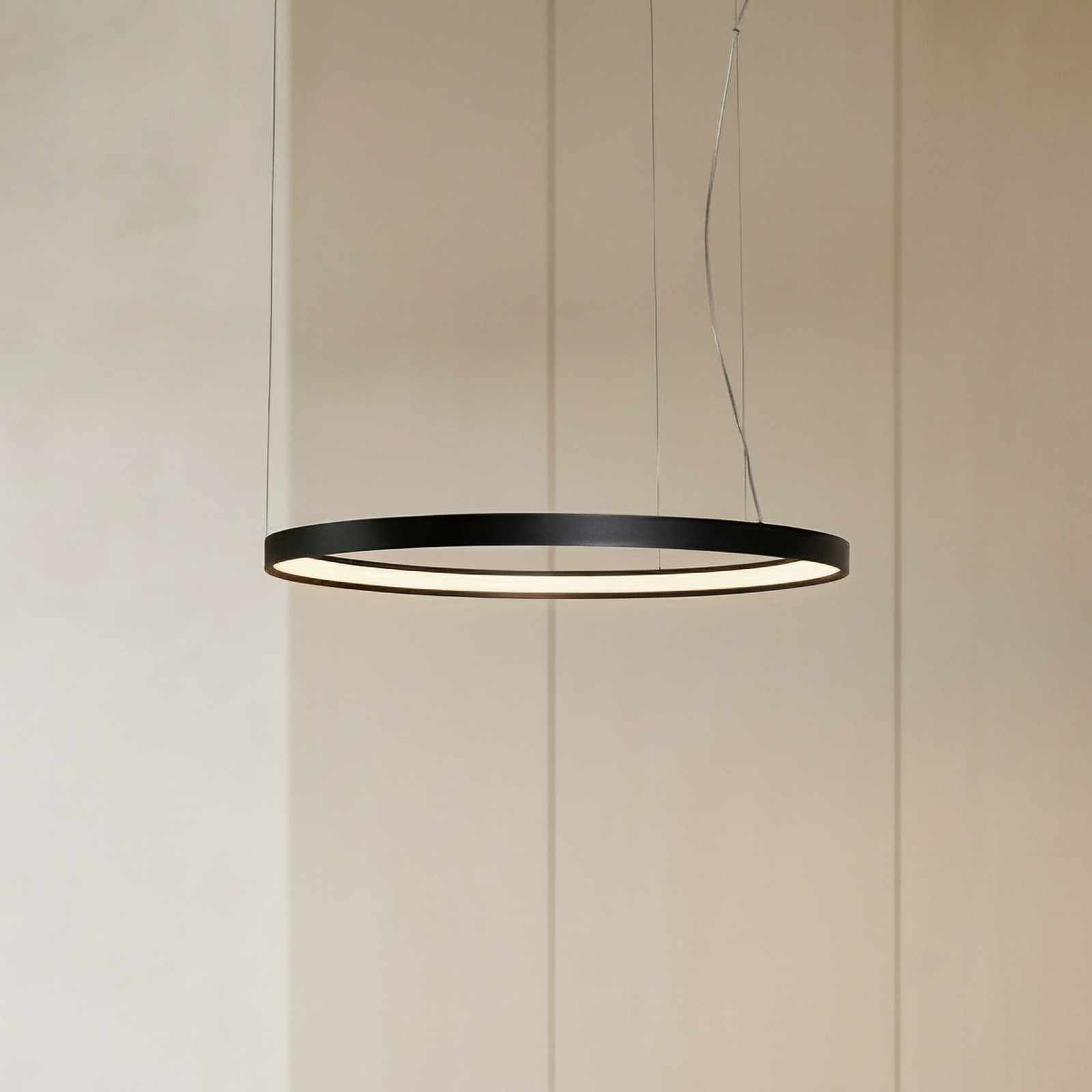 SOLLUX LIGHTING Lampă suspendată LED Rio 78 orizontală 3.000K negru - Bucătărie - Modern - Aluminiu