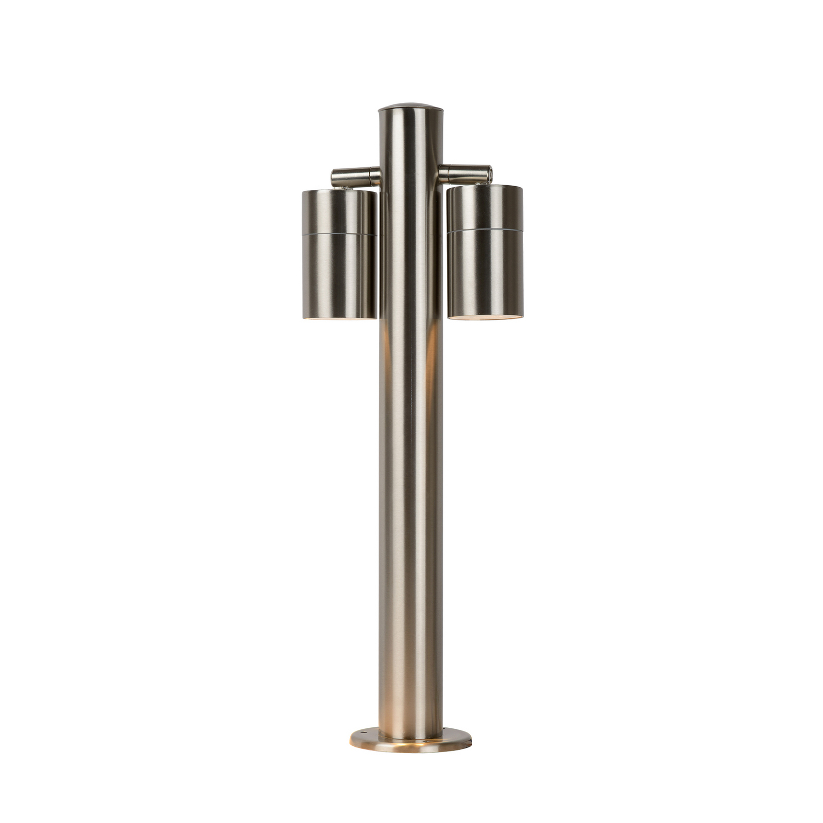 Tuinpadverlichting ARNE, chroomkleurig, 2-lamps. Hoogte 50 cm IP44 GU10-LED Tuinpadverlichting ARNE, chroomkleurig, 2-lamps. Hoogte 50 cm IP44 GU10-LED