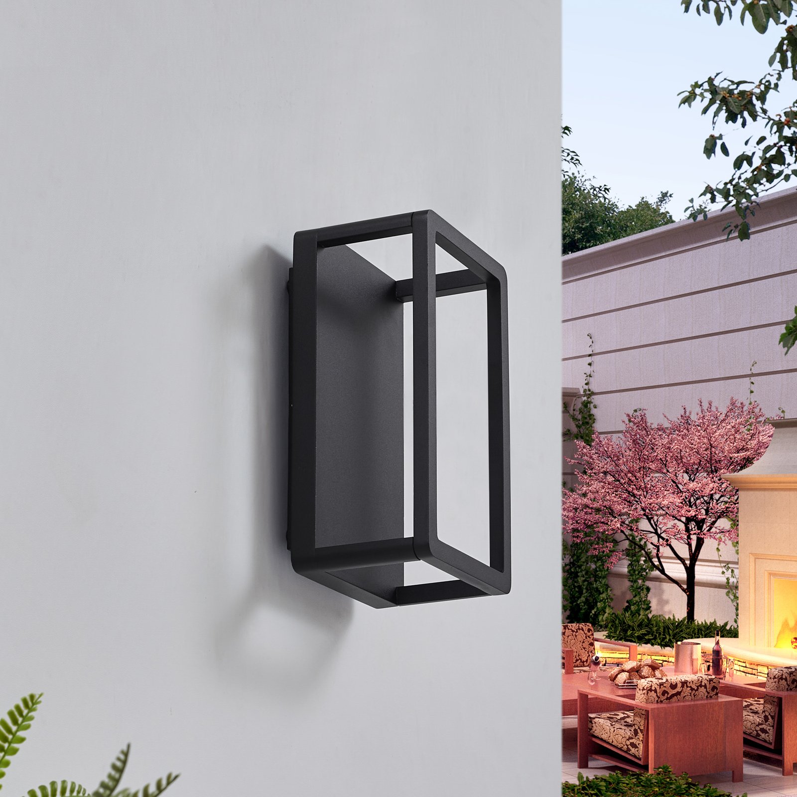 Thorvid LED Na zewnątrz Lampa Ścienna H26 Czarny - Lucande
