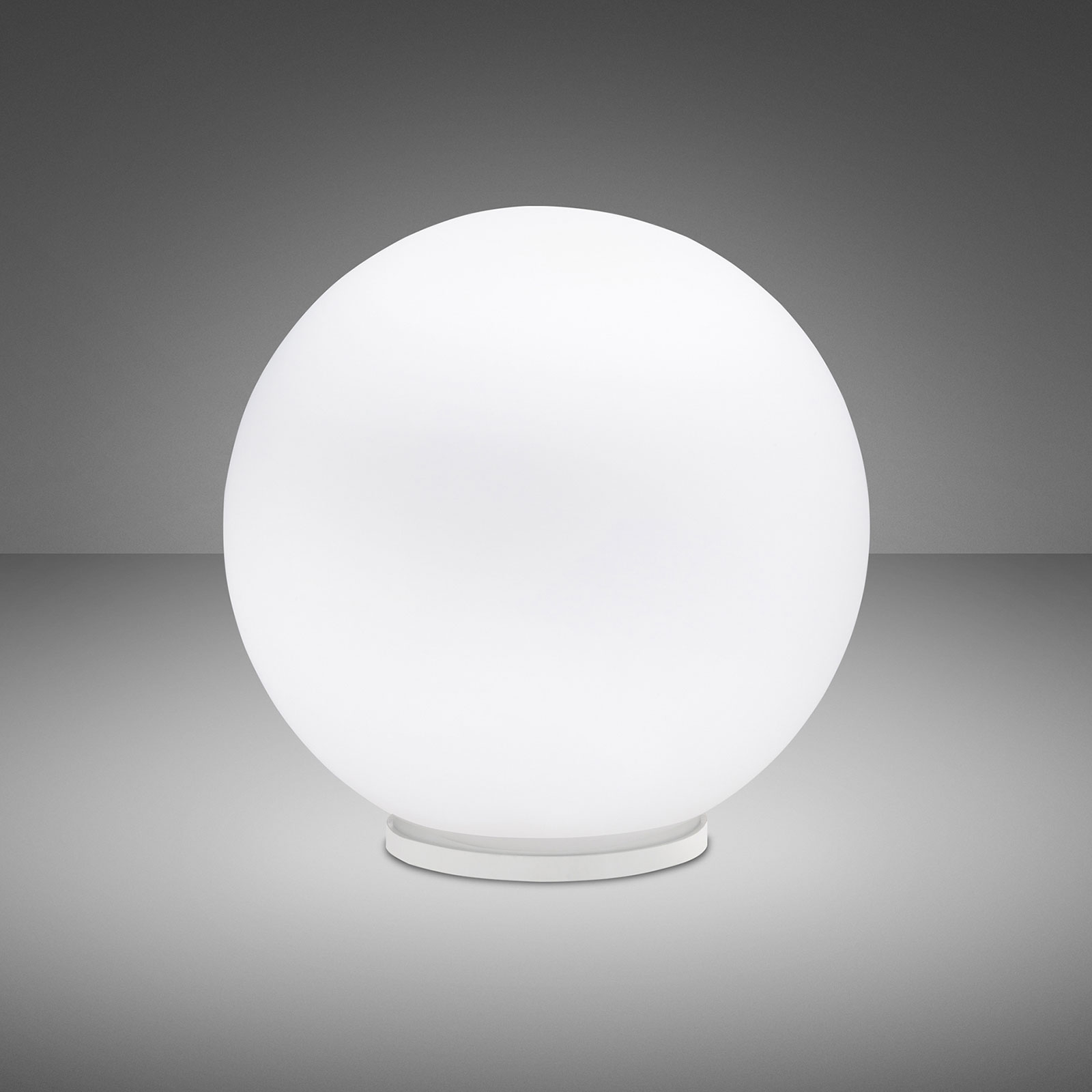 Fabbian Lumi Sfera Glas-Tischleuchte, liegend