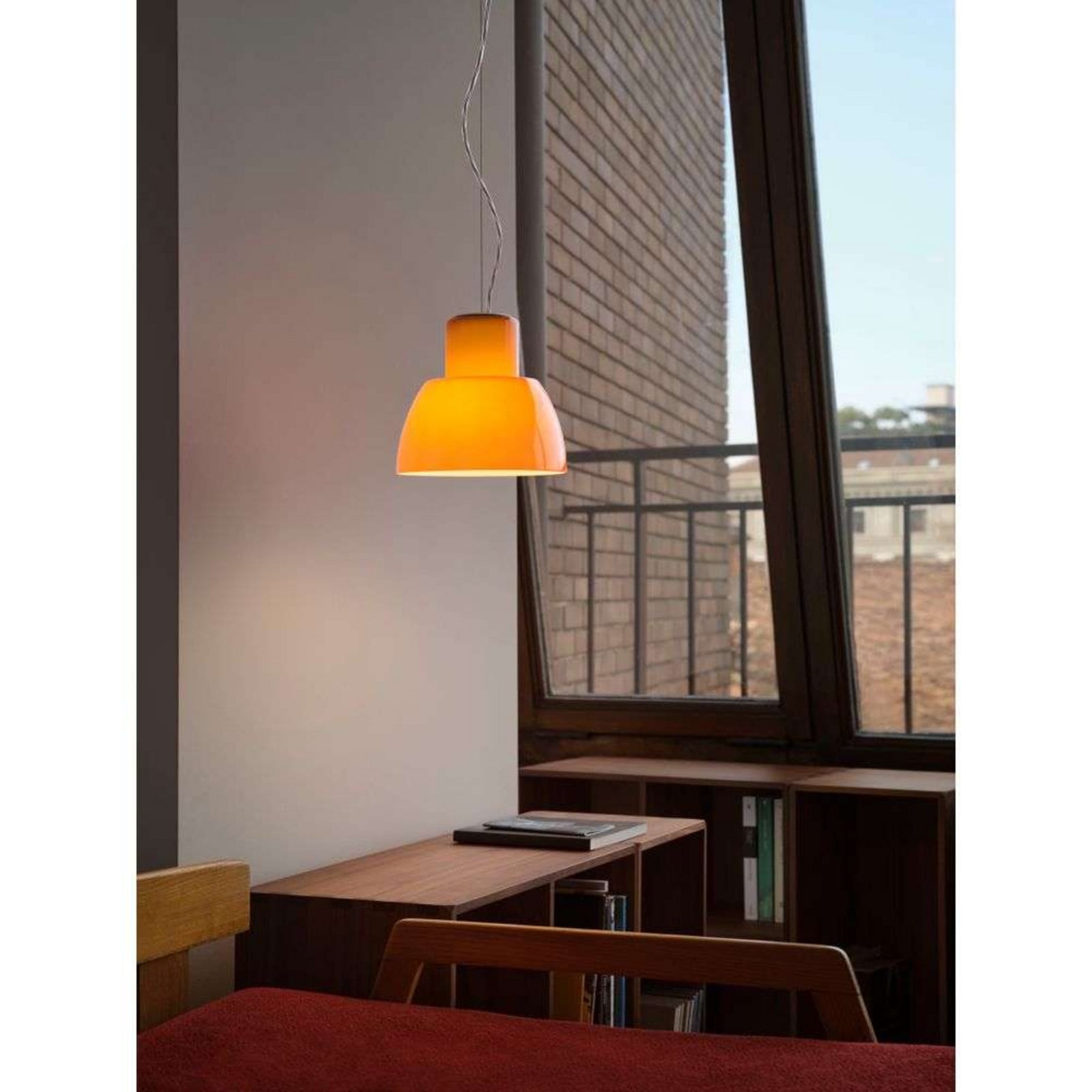Lorosae Pendel Ø40 Sicilian Orange Nemo Lighting - Stue - Glas